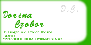 dorina czobor business card